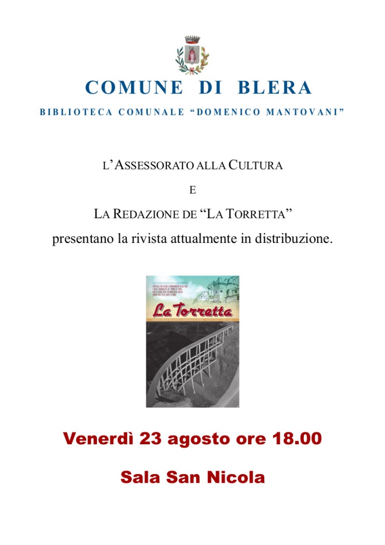 PRESENTAZIONE RIVISTA 