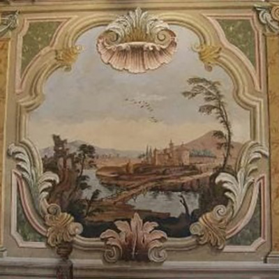 palazzo lattanzi affreschi parete sx